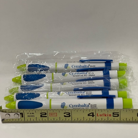 2004 Vintage 5 Cymbalta Pharmaceutical Drug rep pens in original packaging - Picture 7 of 7